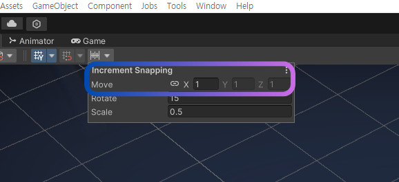 Increment Snapping Settings