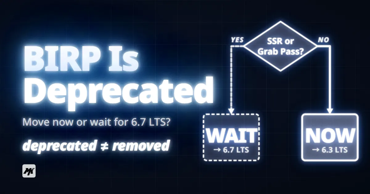 BIRP Is Deprecated: Migrate to URP Now or Wait for 6.7 LTS?