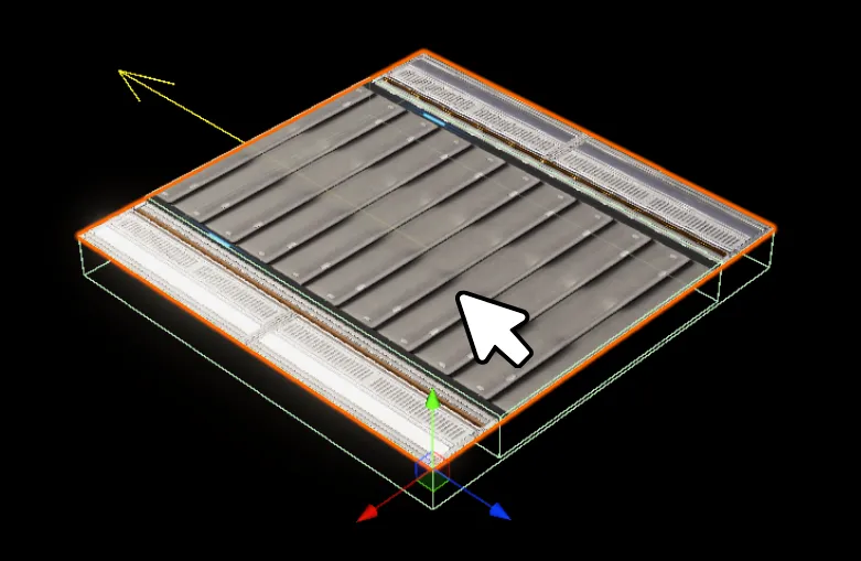 Place conveyor prefab in the scene