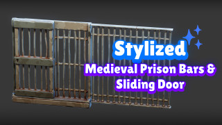 Medieval Prison Walls and Door
