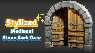 Medieval Stone Arch Gate