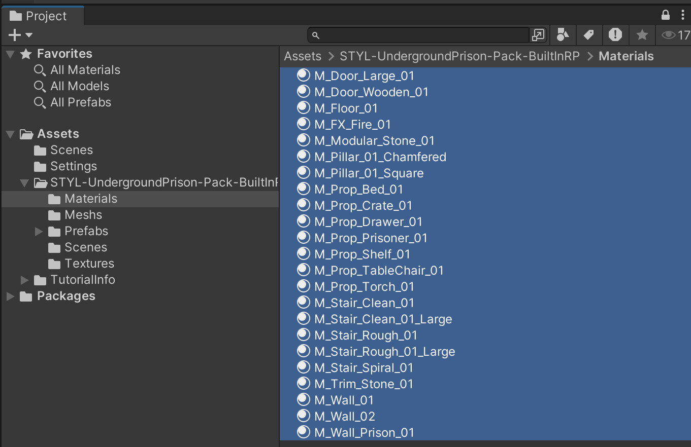 マテリアルの選択