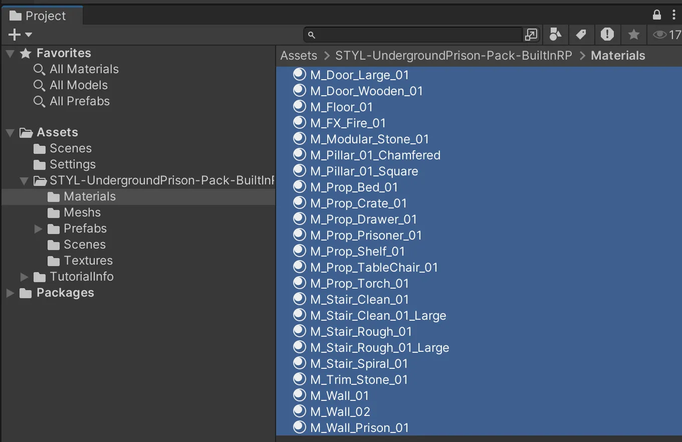 マテリアルの選択
