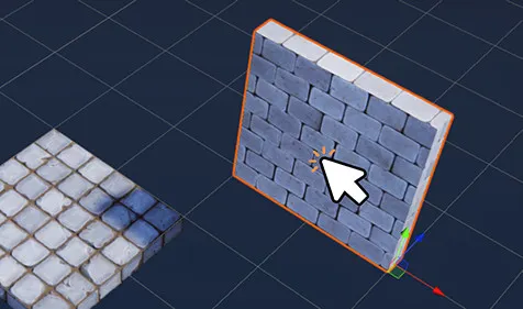 Selecionando um objeto na visualização Scene